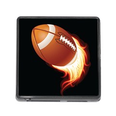 Super Football American Sport Fire Memory Card Reader (square)