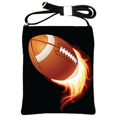 Super Football American Sport Fire Shoulder Sling Bags