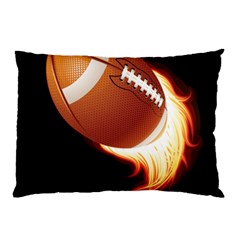 Super Football American Sport Fire Pillow Case (two Sides) by Mariart