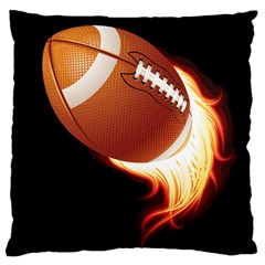 Super Football American Sport Fire Large Cushion Case (two Sides)