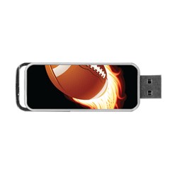 Super Football American Sport Fire Portable Usb Flash (one Side) by Mariart