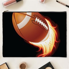 Super Football American Sport Fire Cosmetic Bag (xxxl)  by Mariart