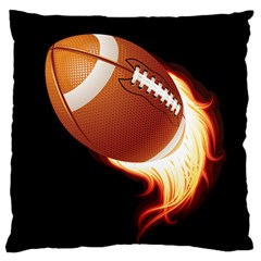 Super Football American Sport Fire Standard Flano Cushion Case (two Sides) by Mariart