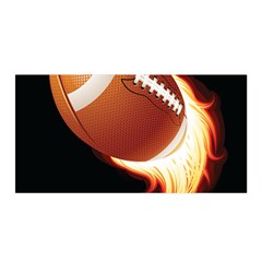 Super Football American Sport Fire Satin Wrap by Mariart