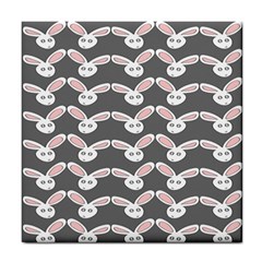 Tagged Bunny Illustrator Rabbit Animals Face Tile Coasters by Mariart