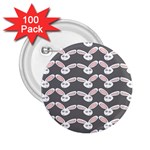 Tagged Bunny Illustrator Rabbit Animals Face 2.25  Buttons (100 pack)  Front