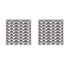 Tagged Bunny Illustrator Rabbit Animals Face Cufflinks (square) by Mariart