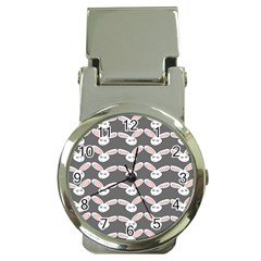 Tagged Bunny Illustrator Rabbit Animals Face Money Clip Watches by Mariart