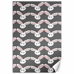 Tagged Bunny Illustrator Rabbit Animals Face Canvas 12  X 18   by Mariart