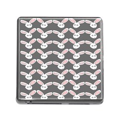 Tagged Bunny Illustrator Rabbit Animals Face Memory Card Reader (square)