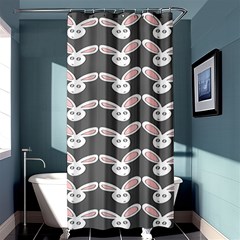 Tagged Bunny Illustrator Rabbit Animals Face Shower Curtain 36  X 72  (stall)  by Mariart