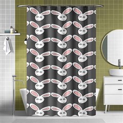 Tagged Bunny Illustrator Rabbit Animals Face Shower Curtain 48  X 72  (small)  by Mariart