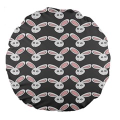 Tagged Bunny Illustrator Rabbit Animals Face Large 18  Premium Round Cushions by Mariart