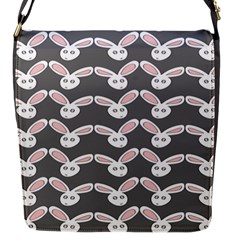 Tagged Bunny Illustrator Rabbit Animals Face Flap Messenger Bag (s)