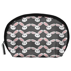 Tagged Bunny Illustrator Rabbit Animals Face Accessory Pouches (large)  by Mariart