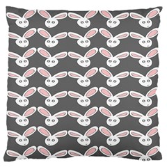 Tagged Bunny Illustrator Rabbit Animals Face Large Flano Cushion Case (one Side) by Mariart