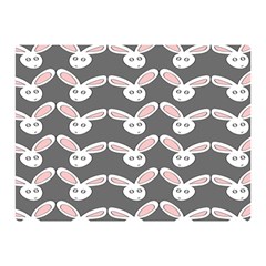 Tagged Bunny Illustrator Rabbit Animals Face Double Sided Flano Blanket (mini)  by Mariart