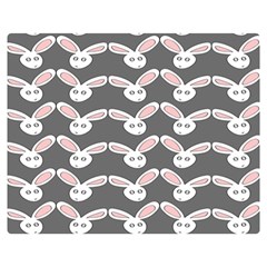 Tagged Bunny Illustrator Rabbit Animals Face Double Sided Flano Blanket (medium)  by Mariart