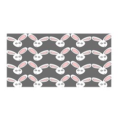 Tagged Bunny Illustrator Rabbit Animals Face Satin Wrap