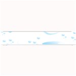 Water Drops Bubbel Rain Blue Circle Small Bar Mats 24 x4  Bar Mat