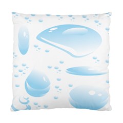 Water Drops Bubbel Rain Blue Circle Standard Cushion Case (one Side) by Mariart