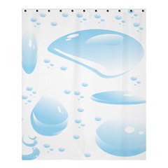 Water Drops Bubbel Rain Blue Circle Shower Curtain 60  X 72  (medium)  by Mariart