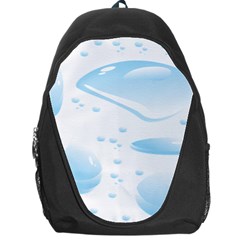 Water Drops Bubbel Rain Blue Circle Backpack Bag by Mariart