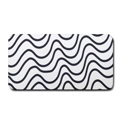 Wave Waves Chefron Line Grey White Medium Bar Mats by Mariart