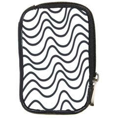 Wave Waves Chefron Line Grey White Compact Camera Cases by Mariart