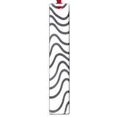 Wave Waves Chefron Line Grey White Large Book Marks