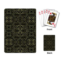 Golden Geo Tribal Pattern Playing Card by dflcprints