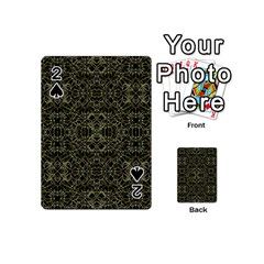 Golden Geo Tribal Pattern Playing Cards 54 (mini)  by dflcprints