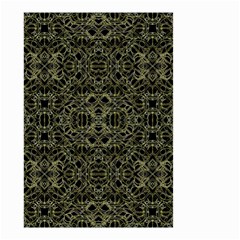 Golden Geo Tribal Pattern Small Garden Flag (two Sides) by dflcprints