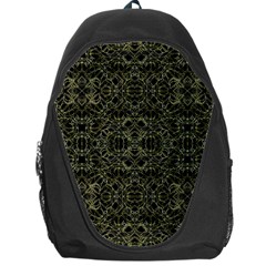 Golden Geo Tribal Pattern Backpack Bag by dflcprints