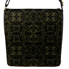 Golden Geo Tribal Pattern Flap Messenger Bag (s) by dflcprints