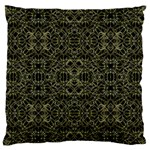 Golden Geo Tribal Pattern Standard Flano Cushion Case (Two Sides) Front