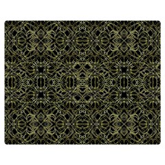 Golden Geo Tribal Pattern Double Sided Flano Blanket (medium)  by dflcprints