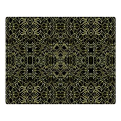 Golden Geo Tribal Pattern Double Sided Flano Blanket (large)  by dflcprints