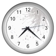 Big Bang Wall Clocks (silver)  by ValentinaDesign