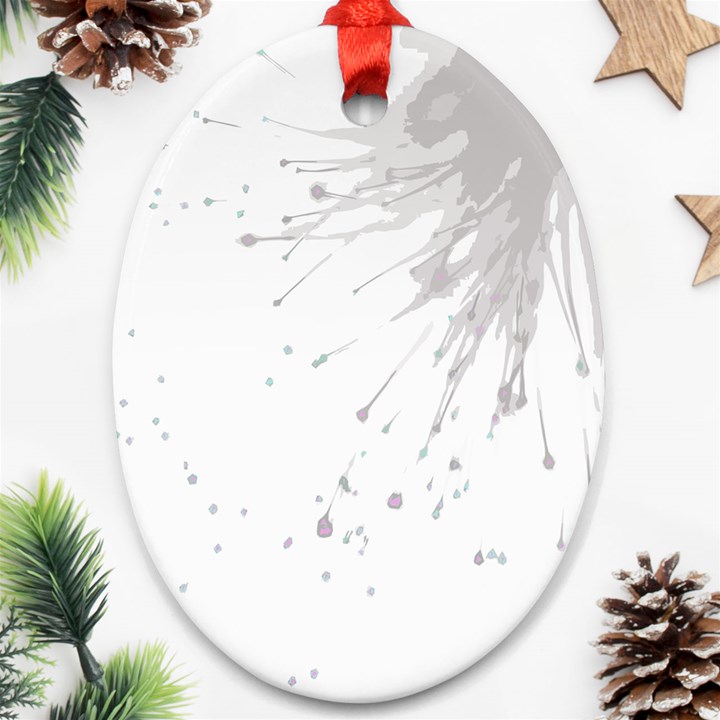 Big bang Oval Ornament (Two Sides)