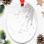 Big bang Oval Ornament (Two Sides) Back