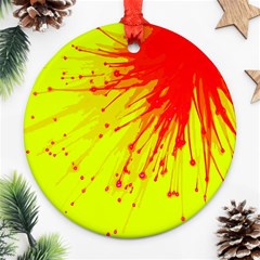 Big Bang Round Ornament (two Sides) by ValentinaDesign