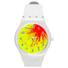 Big Bang Round Plastic Sport Watch (m) by ValentinaDesign