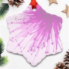 Big bang Snowflake Ornament (Two Sides)