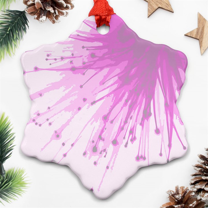 Big bang Snowflake Ornament (Two Sides)