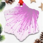 Big bang Snowflake Ornament (Two Sides) Back