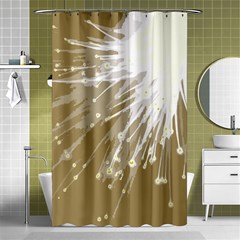 Big Bang Shower Curtain 48  X 72  (small)  by ValentinaDesign