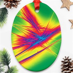 Big Bang Ornament (oval) by ValentinaDesign