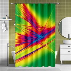 Big Bang Shower Curtain 48  X 72  (small)  by ValentinaDesign