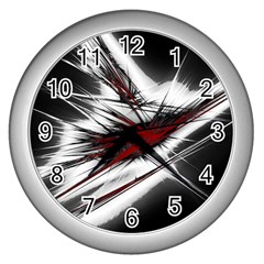 Big Bang Wall Clocks (silver)  by ValentinaDesign